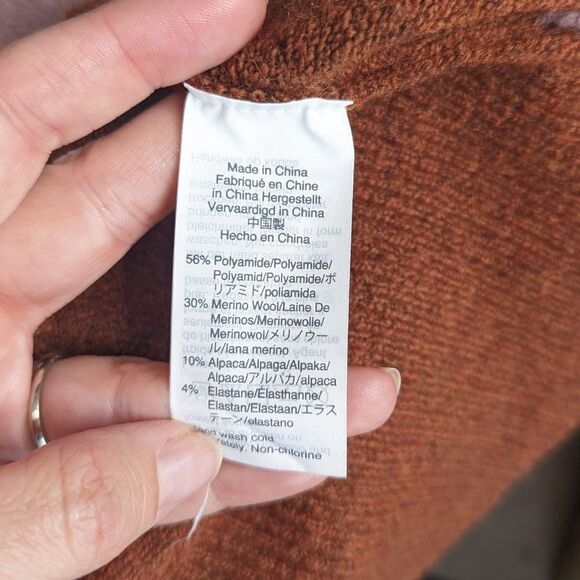 Madewell Ryder Stripe Cardigan Cream Pink Block Color Stripped Sweater Size S - Picture 5 of 7